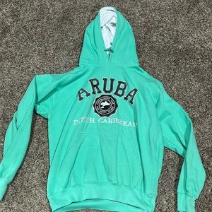 Green Aruba hoodie size L
